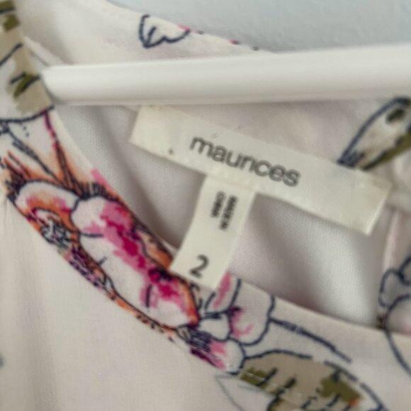 Maurice's Plus Size Floral Flirty Dress Spring Summer Size 2 (20, 22) - Picture 4 of 5